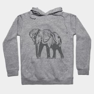 illustration elephant Hoodie